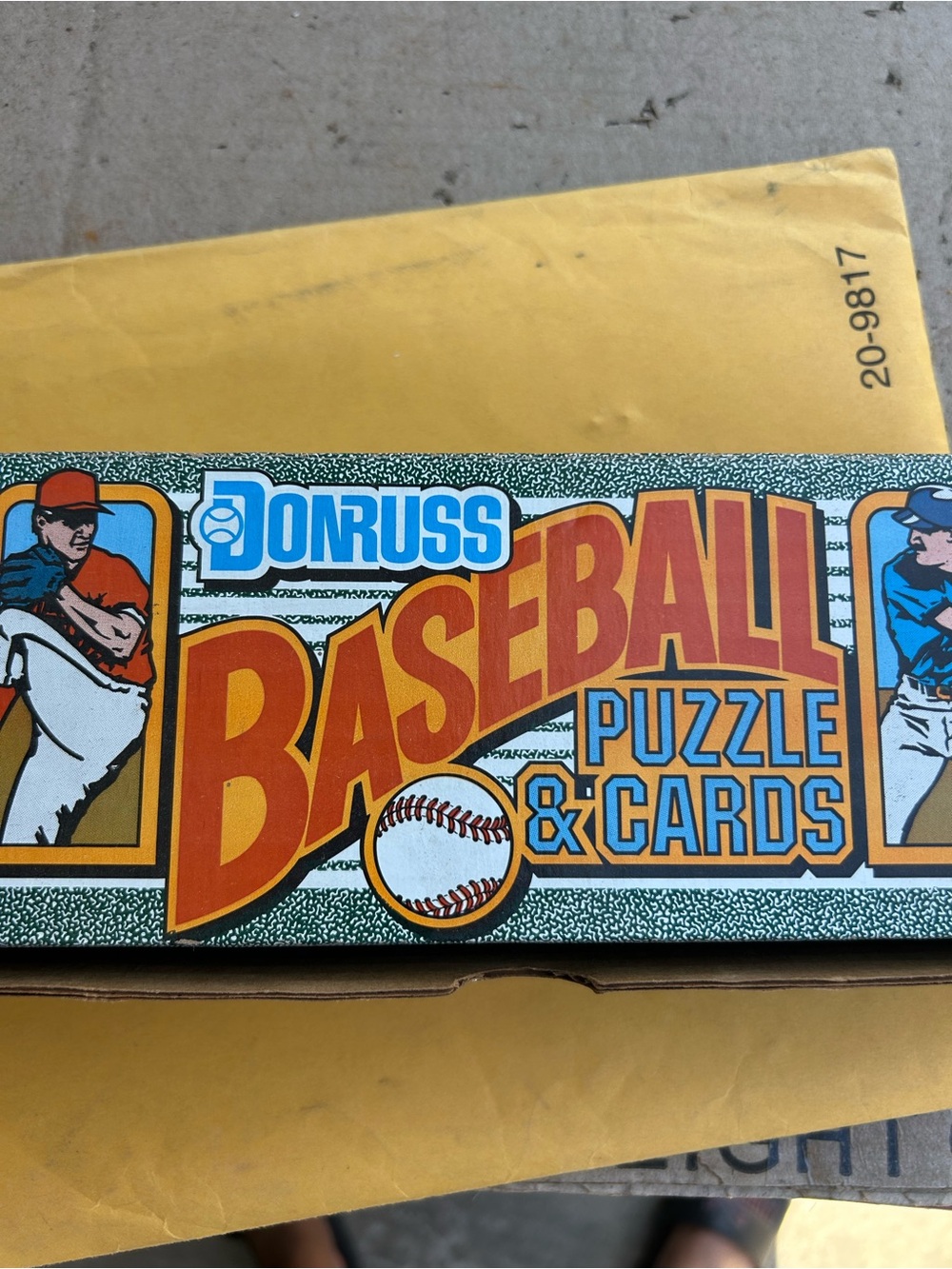 1990 DONRUSS BASEBALL PUZZLE & CARDS BOX Complete Set Ken Griffey Jr Rookie RC